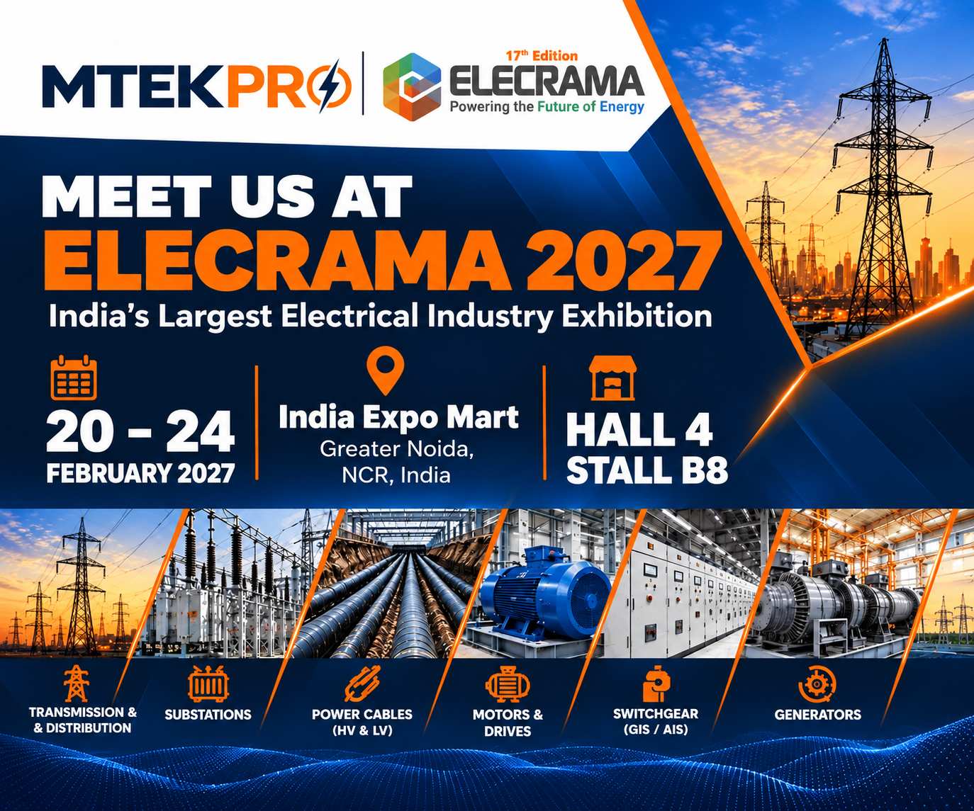 MTEKPRO at ELECRAMA 2027